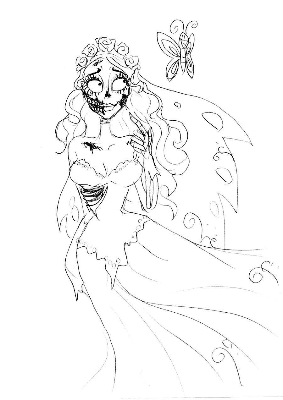 Corpse Bride Coloring Pages
 Corpse Bride ugly butterfly by Lily pily on DeviantArt