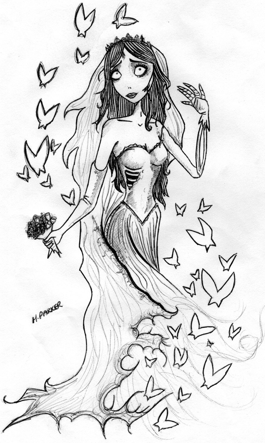 Corpse Bride Coloring Pages
 The Corpse Bride Free Colouring Pages