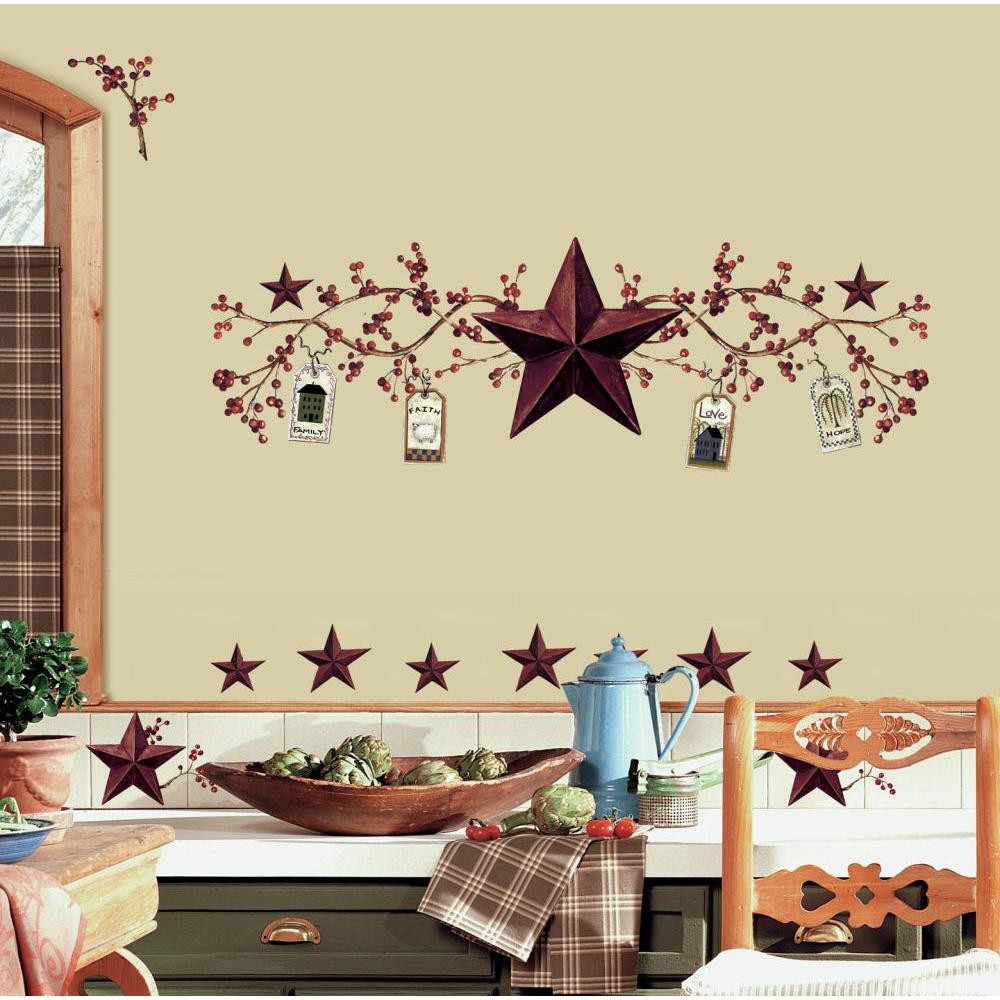 Best ideas about Country Star Kitchen Decor
. Save or Pin Country Stars And Berries Kitchen Wall Decals EonShoppee Now.