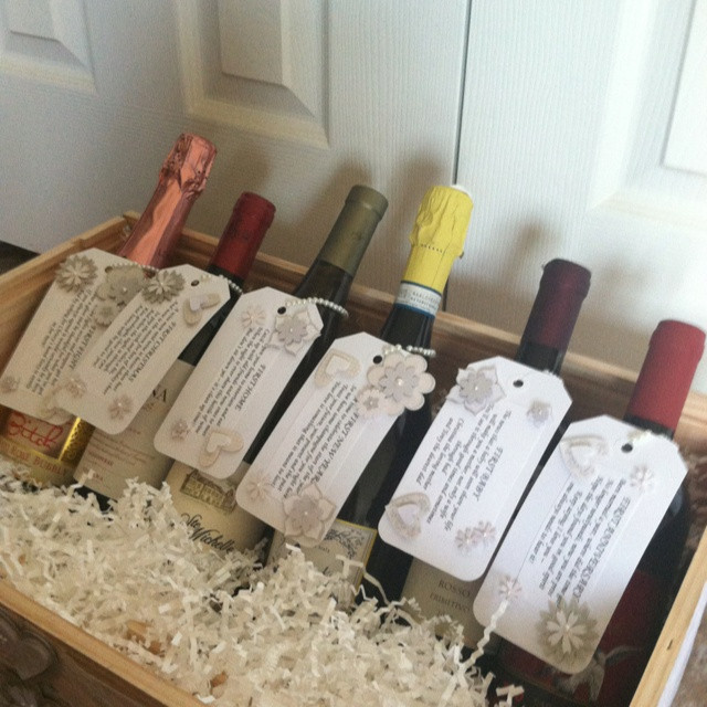 Best ideas about Couple Shower Gift Ideas
. Save or Pin Engagement party bridal shower t Wine crate decorated Now.