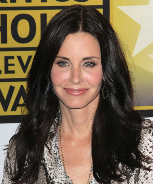 Courtney Cox Hairstyles
 Courtney Cox Long Straight Casual Hairstyle Black Hair Color