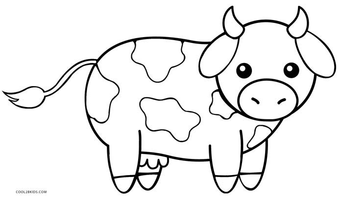 Cow Coloring Pages
 Free Printable Cow Coloring Pages For Kids