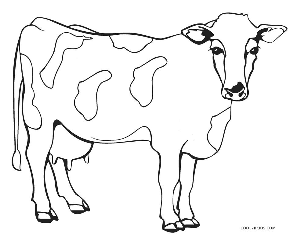 Cow Coloring Pages
 Free Printable Cow Coloring Pages For Kids