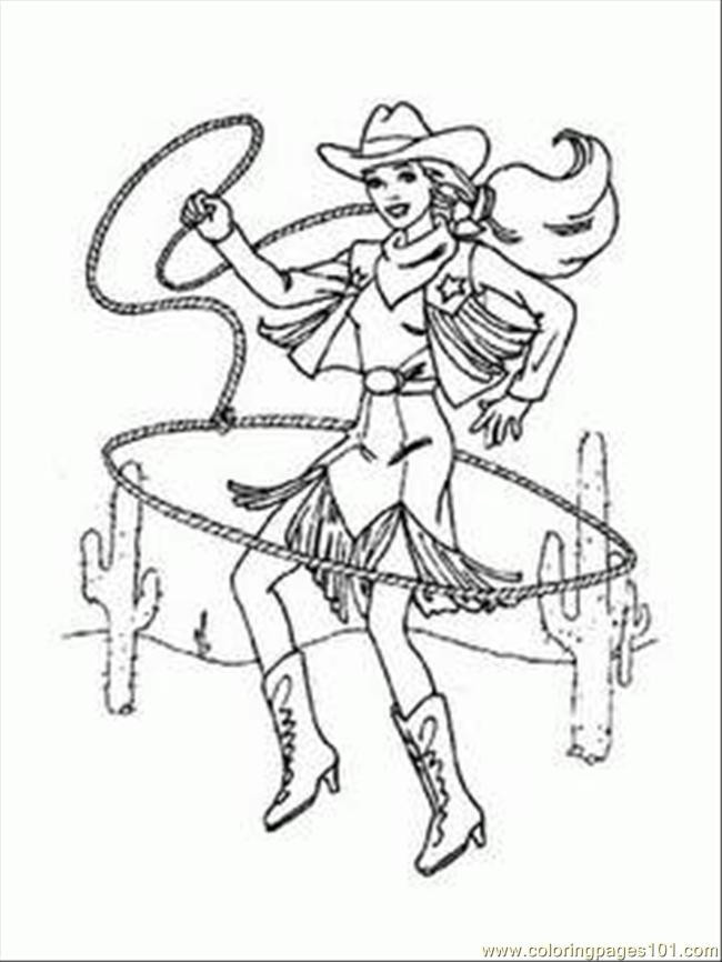 Cowgirl Coloring Pages
 Coloring Pages Arbie Doll Cowgirl Coloring 1 Cartoons