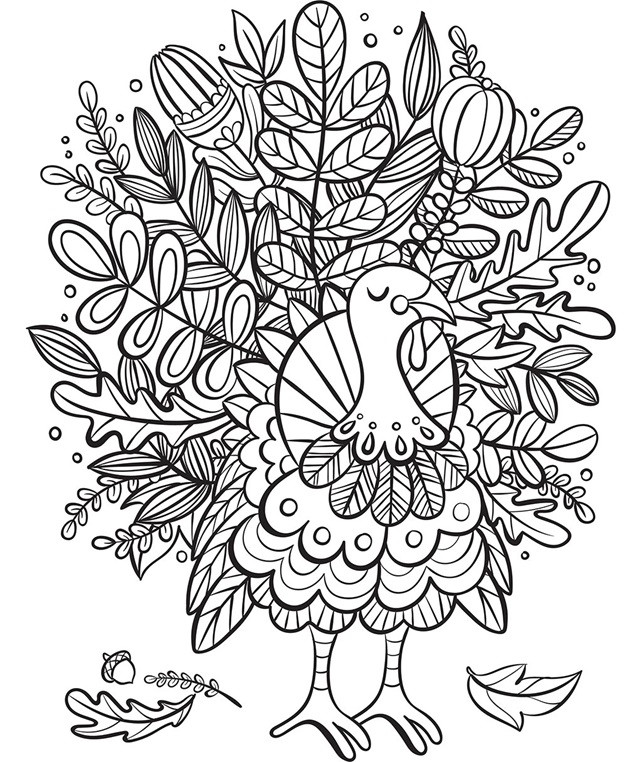 Best ideas about Crayola Adult Coloring Books
. Save or Pin Turkey Foliage Coloring Page Now.