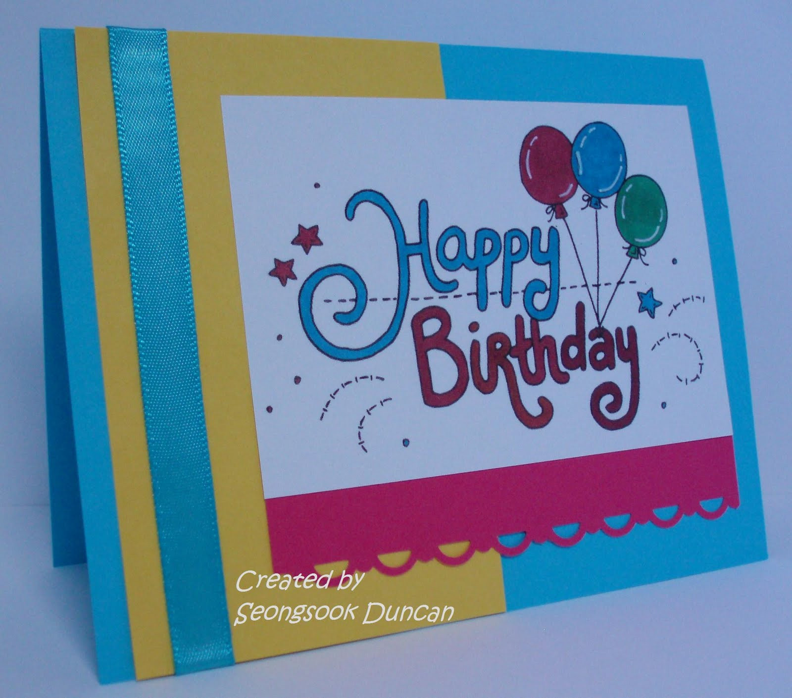 Create Birthday Card Online
 Create with Seongsook A Stack Happy Birthday Cards
