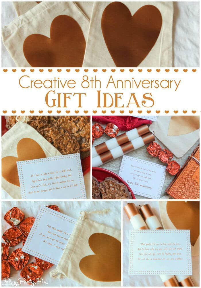 Creative Anniversary Gift Ideas For Him
 8th Anniversary Gift Ideas and Scavenger Hunt