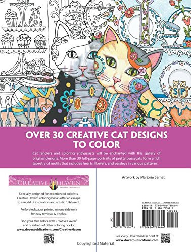 Creative Cat Coloring Pages For Teens
 Creative Haven Creative Cats Coloring Book Adult