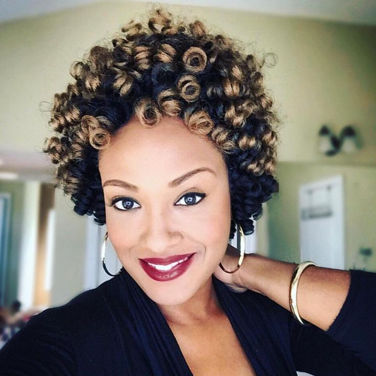 Crochet Short Hairstyles
 “Our 10" two toned ombré A curl cocktail of Kenzie