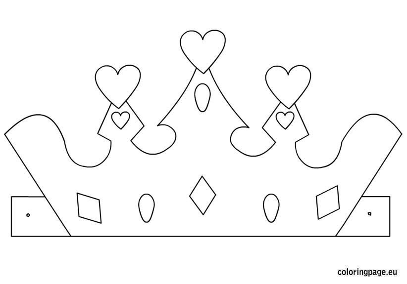 Crown Coloring Pages For Boys
 Princess crown template