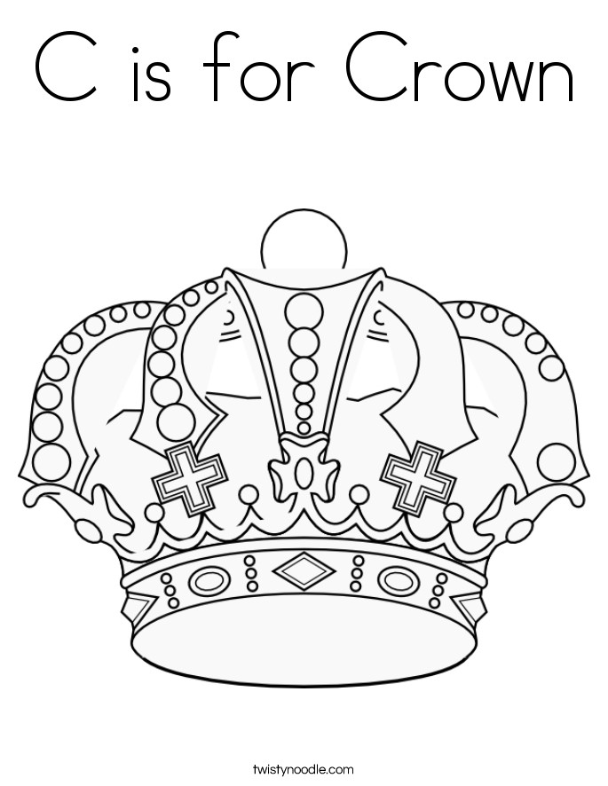 Crown Coloring Pages For Boys
 King Crowns Coloring Pages Coloring Home