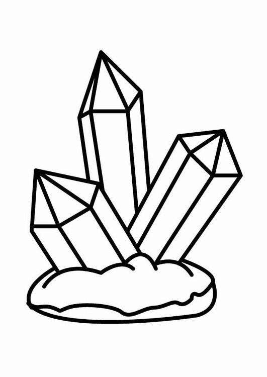 Crystal Coloring Pages
 Coloring page crystal img