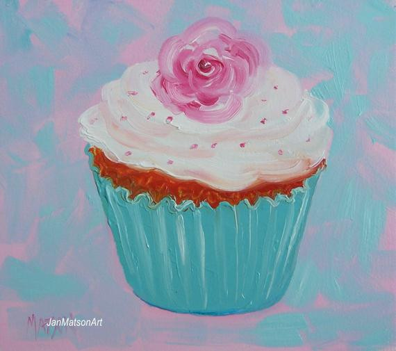 Best ideas about Cupcake Kitchen Decor
. Save or Pin Cupcake painting kitchen decor cupcake art miniature art Now.