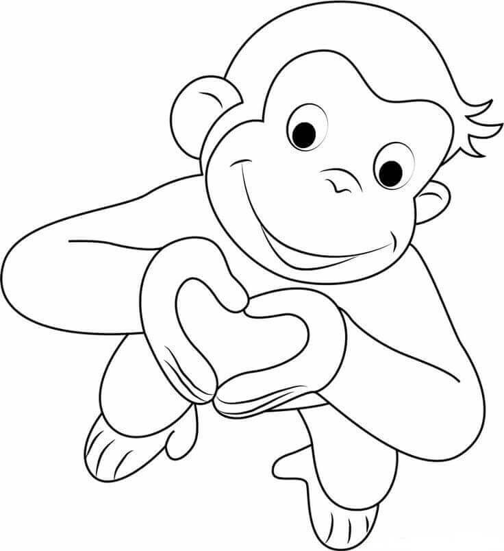 Curious George Coloring Book
 Free Printable Valentine s Day Coloring Pages