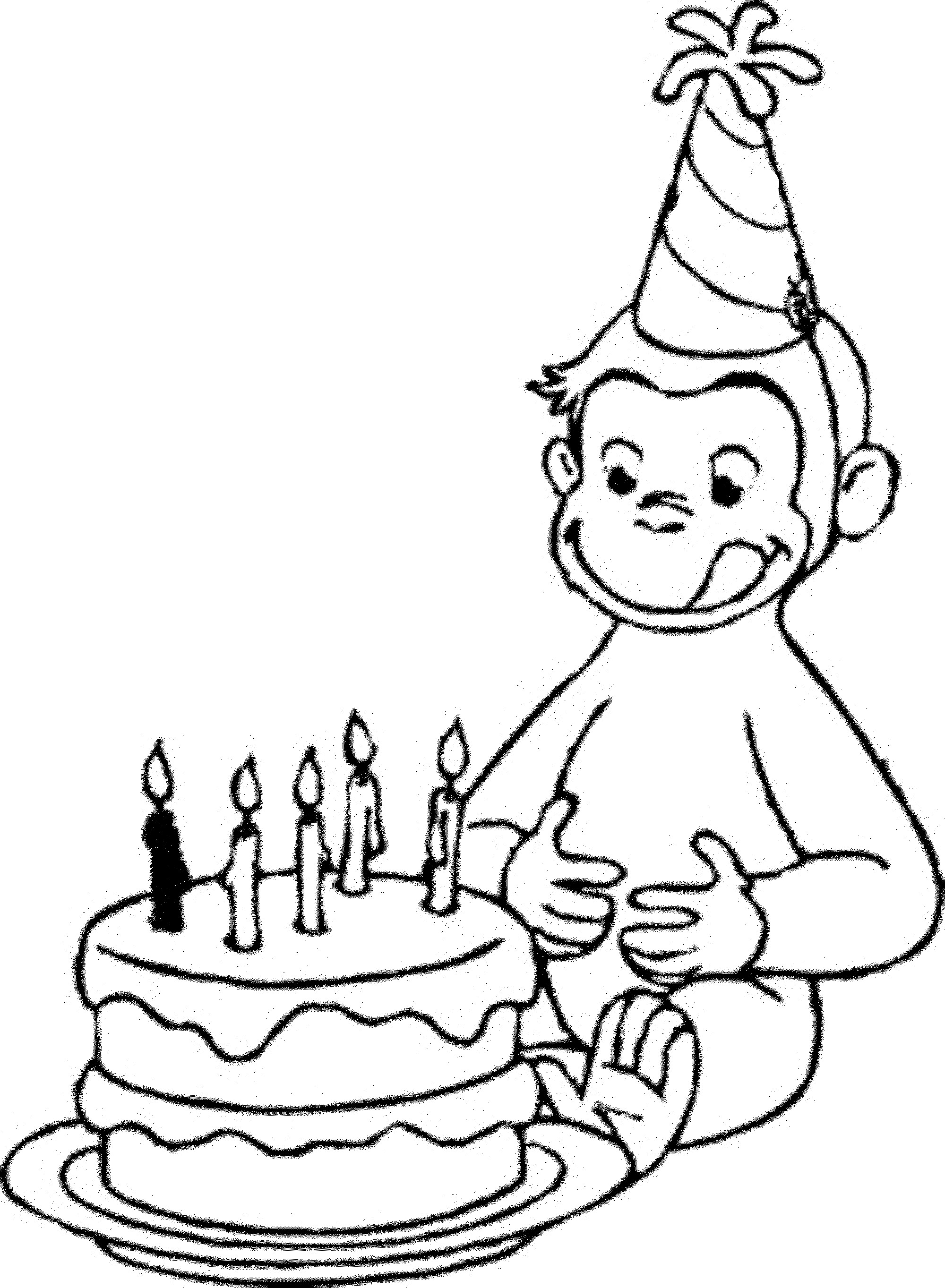 Curious Gorge Coloring Pages
 Printable Curious George Coloring Pages Bestofcoloring
