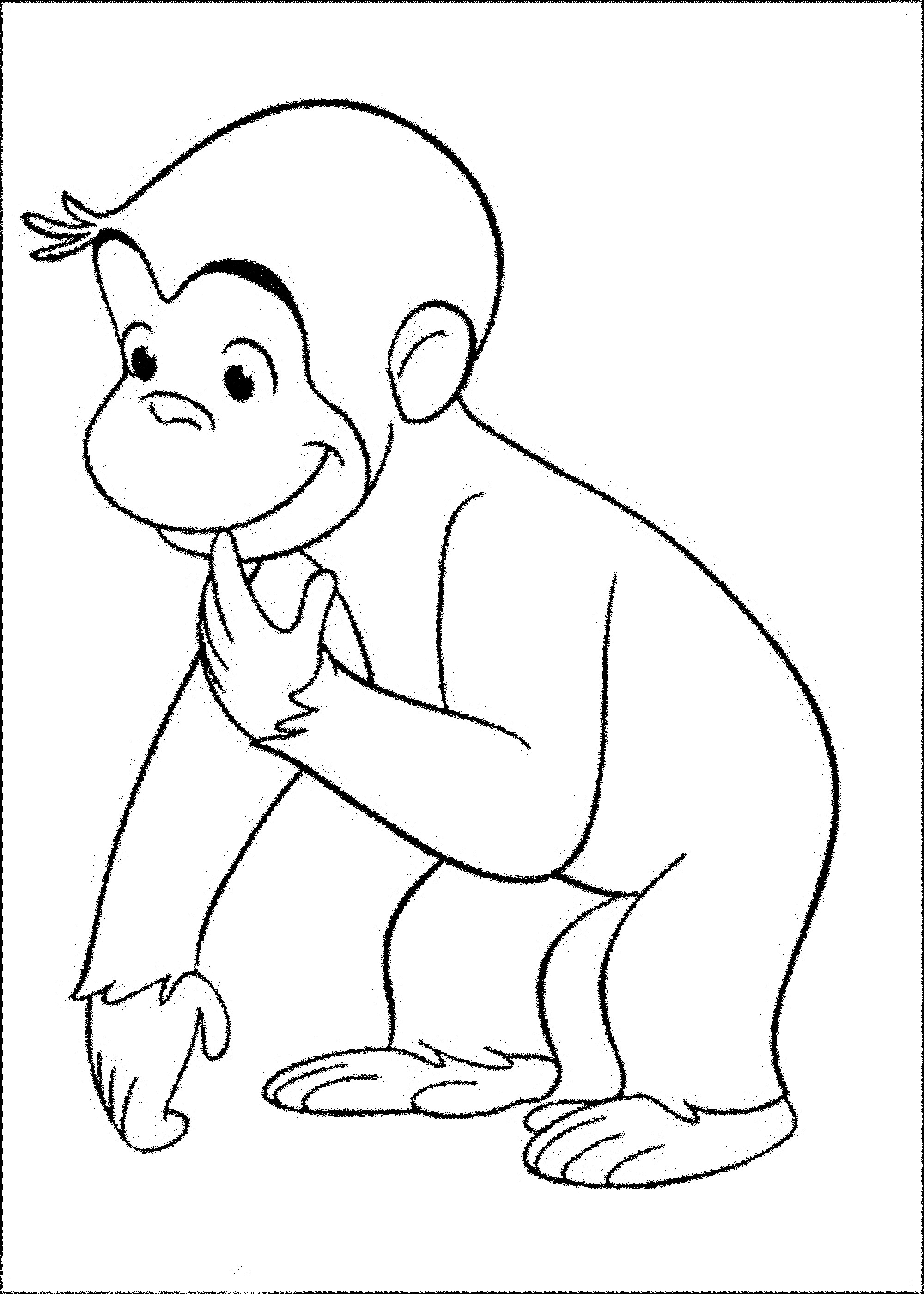 Curious Gorge Coloring Pages
 Curious George Halloween Coloring Pages Coloring Home