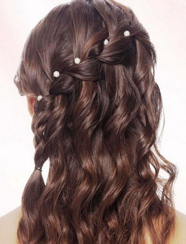 Curled And Braided Hairstyles
 100 Chic Waterfall Braid Hairstyles – How to Step by Step