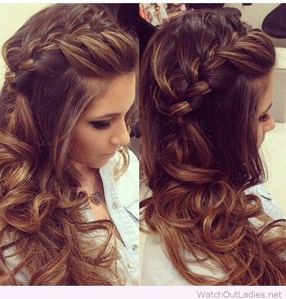 Best ideas about Curls Hairstyles With Braids
. Save or Pin Side braided hair with curls Now.