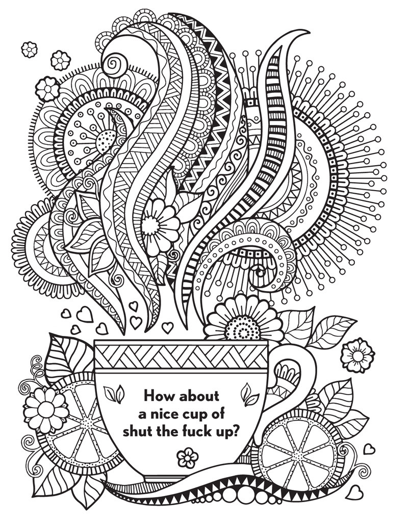 Cuss Word Coloring Pages
 The Swear Word Coloring Book Hannah Caner