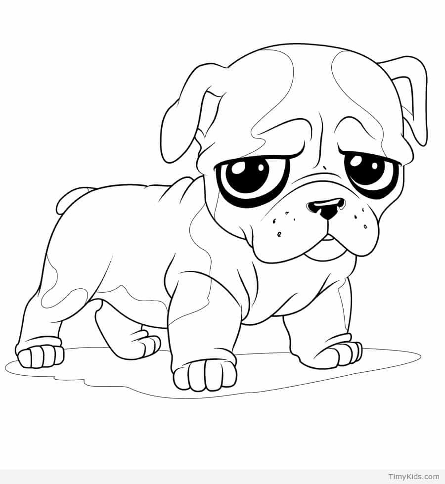 Cut Coloring Pages
 30 puppy coloring pages