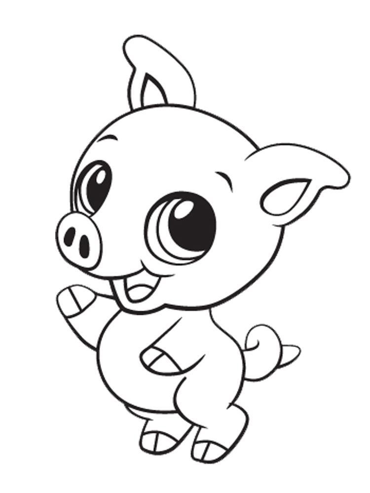 Cut Coloring Pages
 Cute Coloring Pages of Animals Cat Dog Monkey Sheep