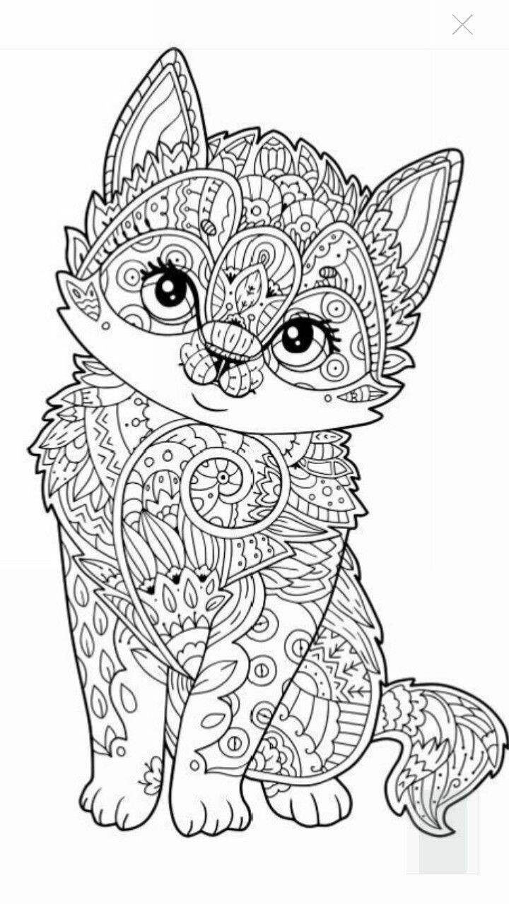 Cute Adult Coloring Pages
 630 best Adult Colouring Cats Dogs Zentangles images on