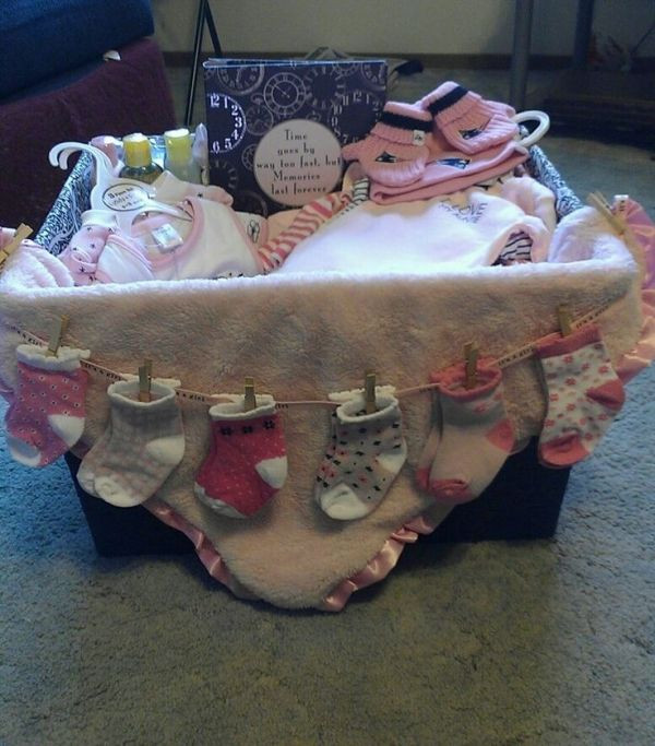 Cute Baby Gift Ideas For A Girl
 Cute baby shower t basket by Georganne Passwater