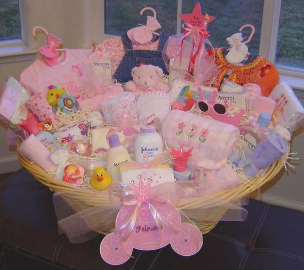 Cute Baby Gift Ideas For A Girl
 Gift Basket baby ideas Pinterest