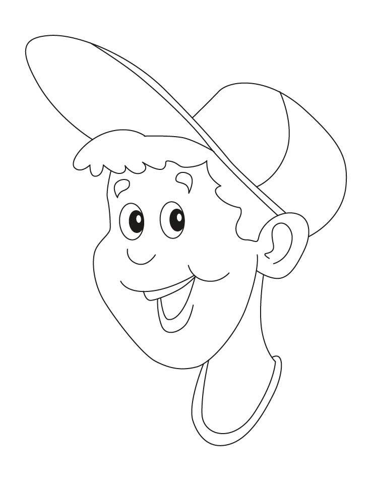 Cute Coloring Pages For Boys
 cute boy wearing cap coloring pages