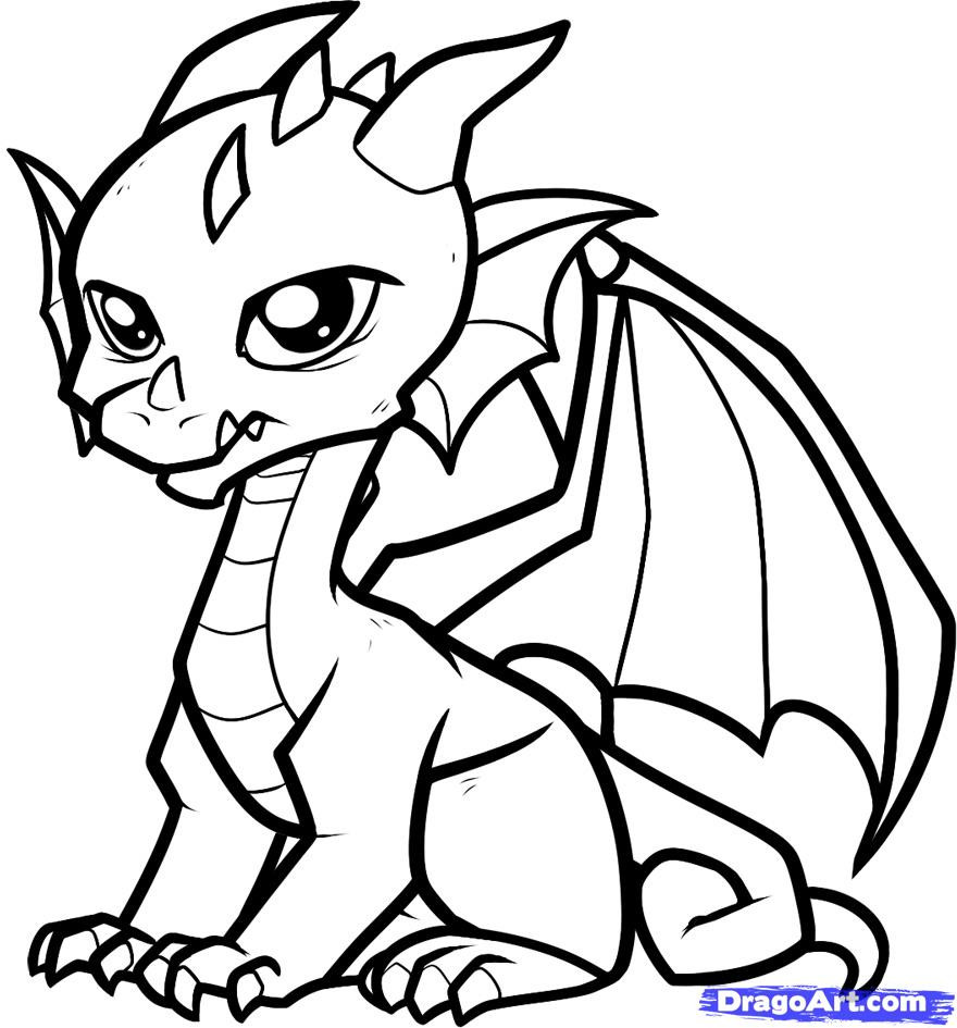 Cute Coloring Sheet
 Coloring Pages Cute Dragon Coloring Pages Printable