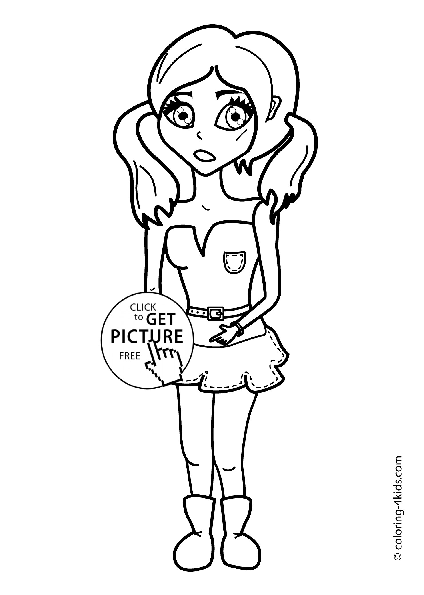 Cute Coloring Sheets For Girls
 Cute coloring pages for girls printable coloring pages