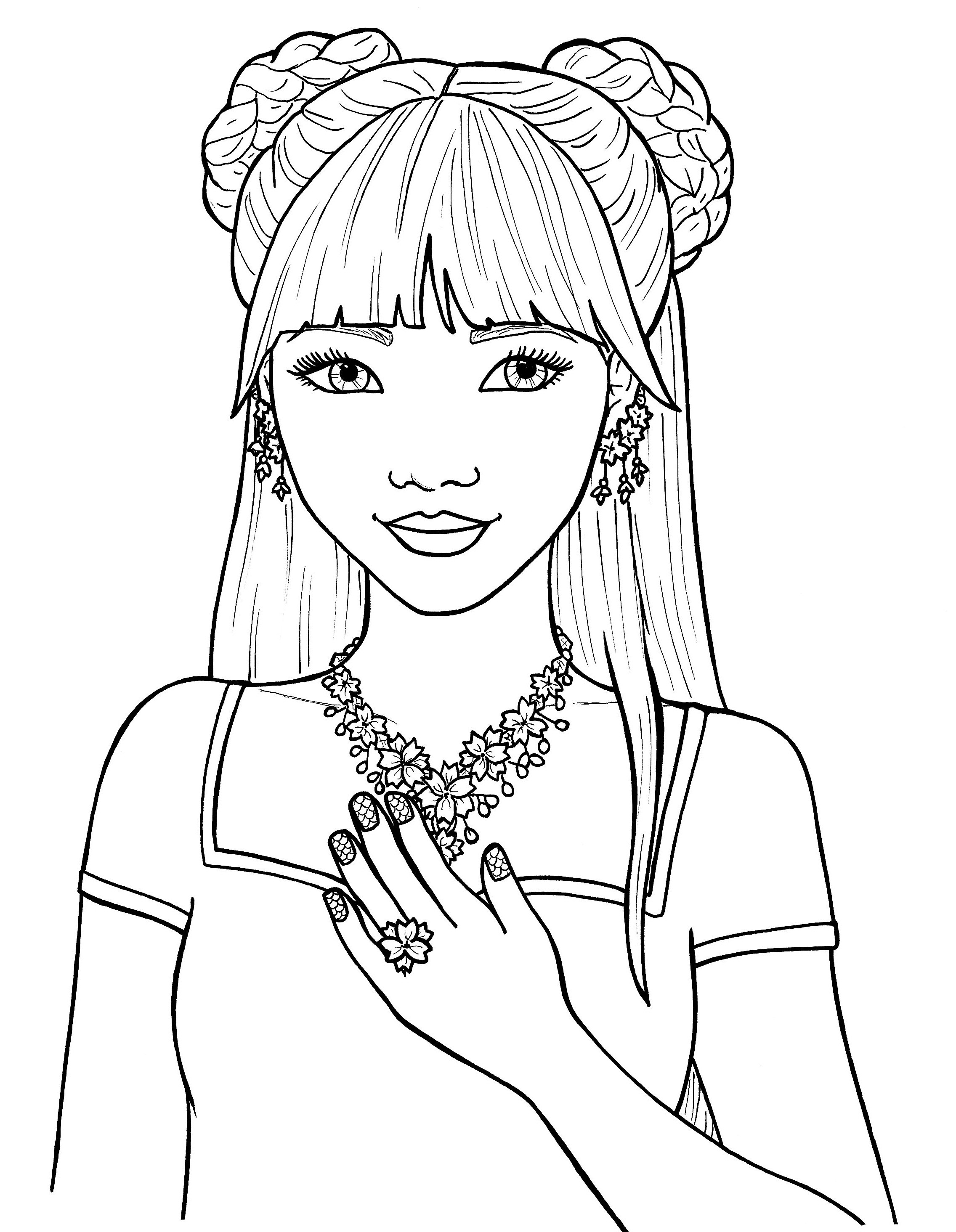 Best ideas about Cute Coloring Sheets For Girls Pritable
. Save or Pin coloring pages of cute girls Now.