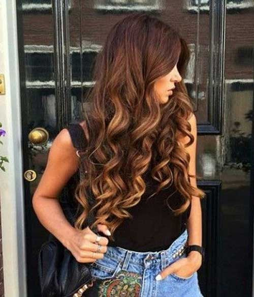 Cute Curled Hairstyles
 30 Cute Long Curly Hairstyles