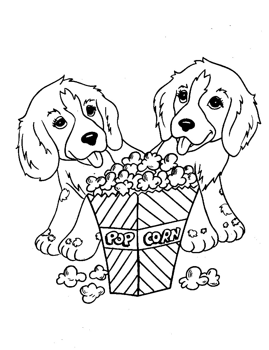 Cute Dog Coloring Pages For Teens
 Cute Dog Animal Coloring Pages Books For Print