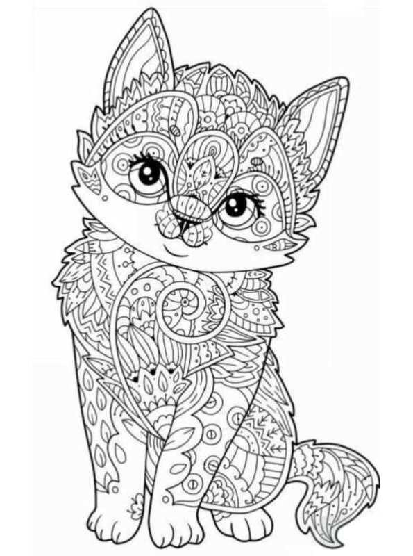 Cute Dog Coloring Pages For Teens
 Kids n fun