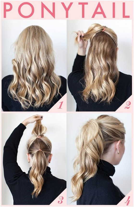 Cute Easy Fast Hairstyles
 15 Cute and Easy Ponytail Hairstyles Tutorials PoPular