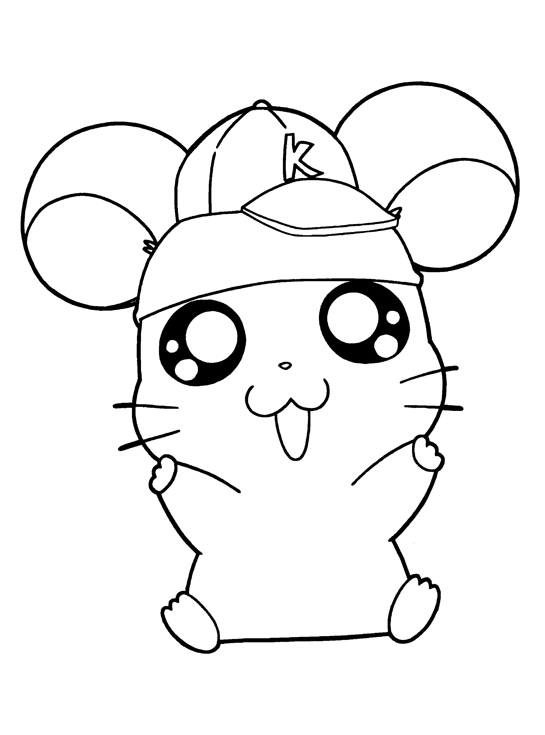 Cute Free Coloring Pages
 Cute Hamster Coloring Pages AZ Coloring Pages