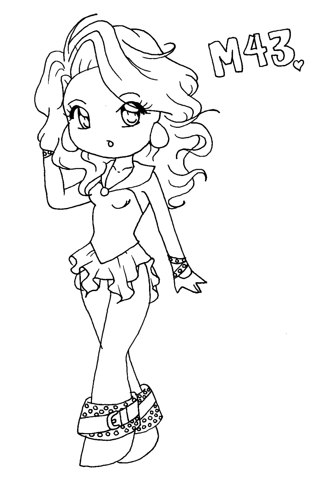 Cute Girl Coloring Sheets For Kids
 Cute Coloring Pages for Girls Gallery Free Coloring Book