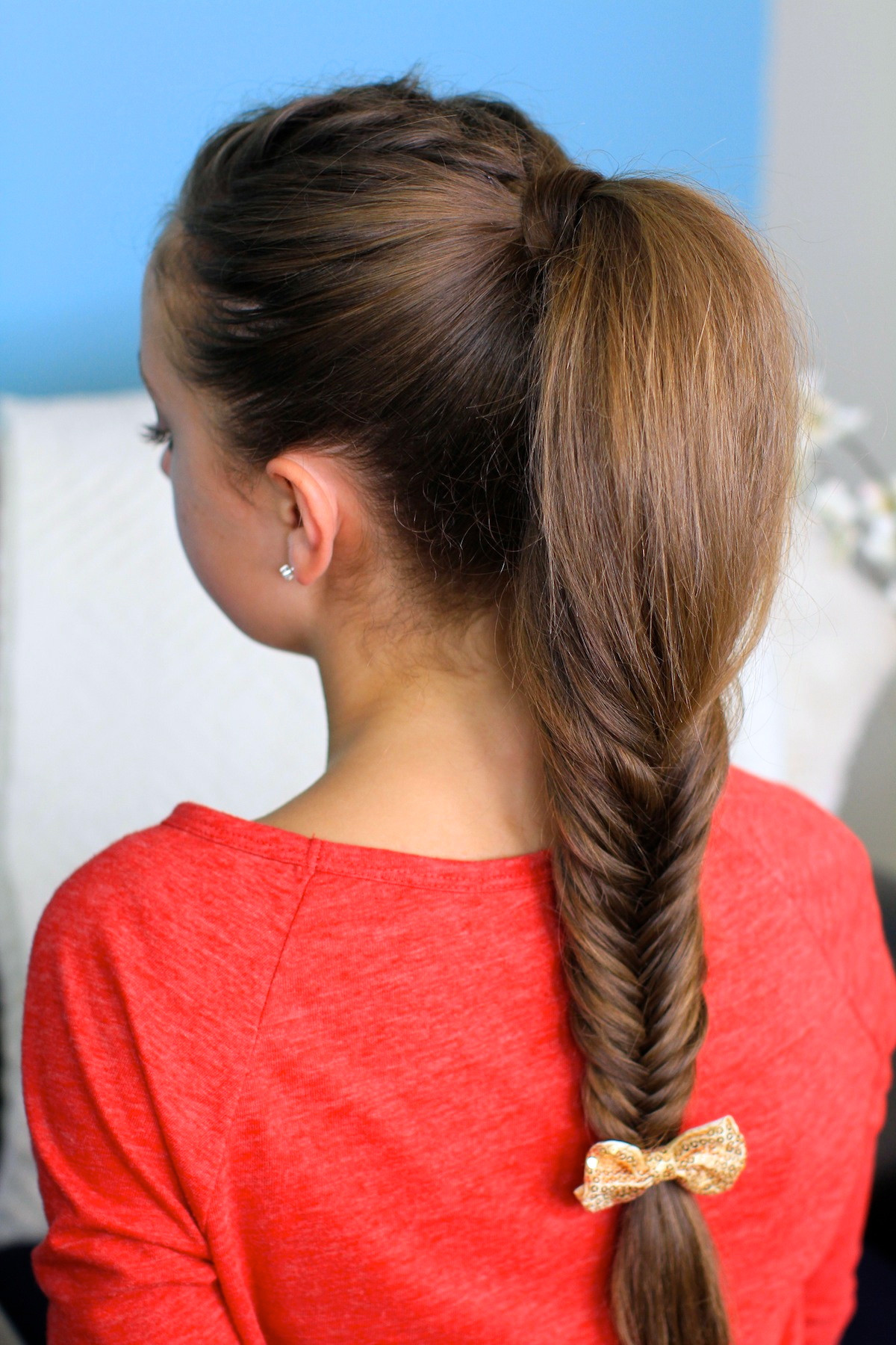 Cute Girls Hairstyles
 Fluffy Fishtail Braid Hairstyles for Long Hair