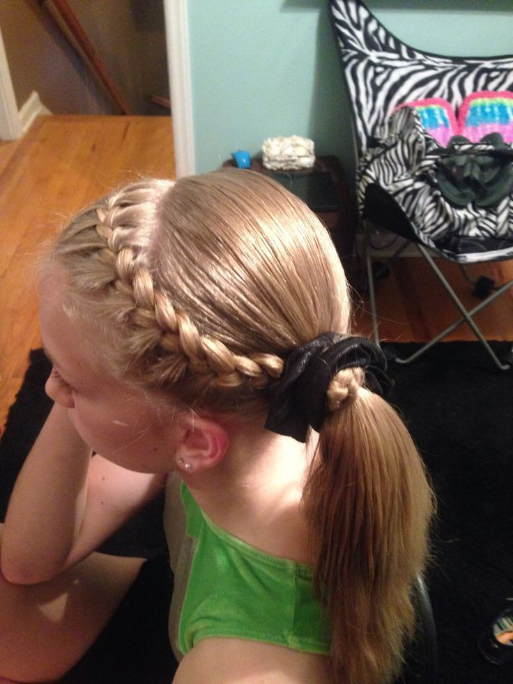 Cute Gymnastics Hairstyles
 17 Best images about petition Hair on Pinterest