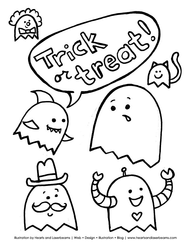 Cute Halloween Coloring Pages For Kids
 Cute Halloween Coloring Pages AZ Coloring Pages