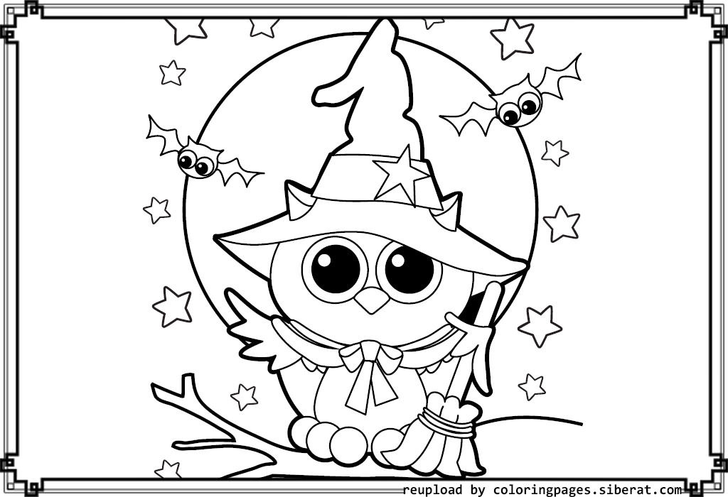 Cute Halloween Coloring Pages For Kids
 Cute Halloween Coloring Pages – Festival Collections