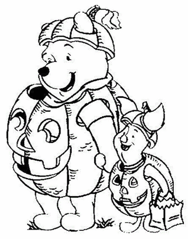 Cute Halloween Coloring Pages For Kids
 Cute Halloween Coloring Pages For Kids Winnie The Pooh