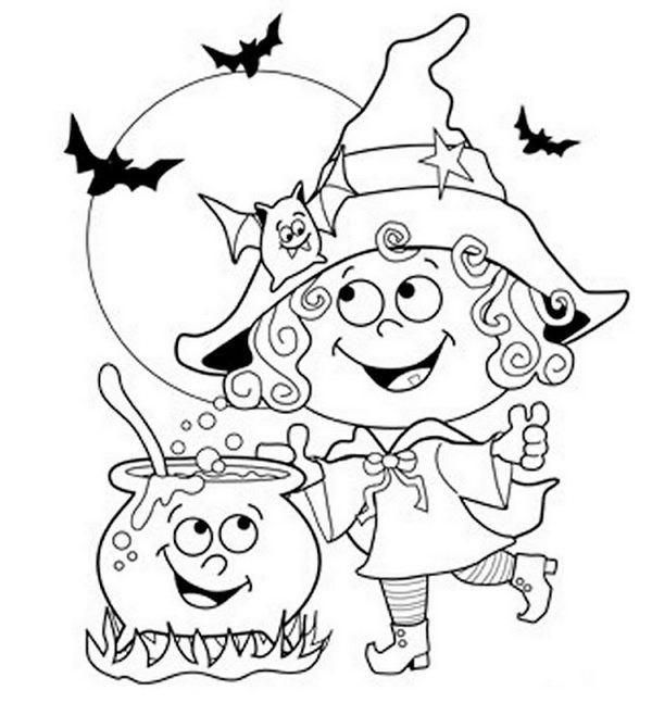 Cute Halloween Coloring Pages For Kids
 20 Fun Halloween Coloring Pages for Kids Hative