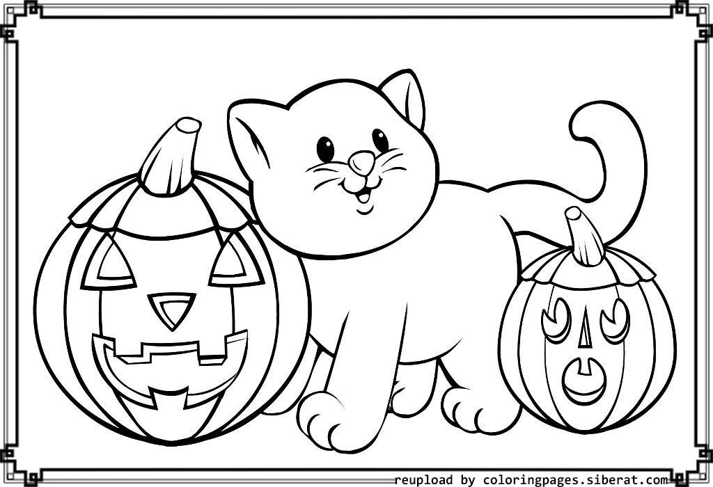 Cute Halloween Coloring Pages For Kids
 Cute Halloween Bat Coloring Pages – Festival Collections