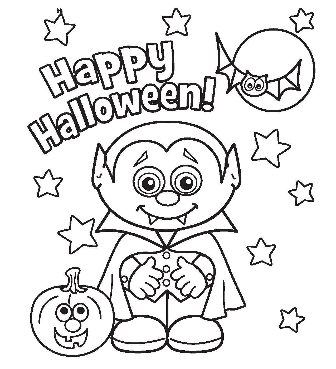 Cute Halloween Coloring Pages For Kids
 Halloween Coloring Pages Free Printable Coloring Home