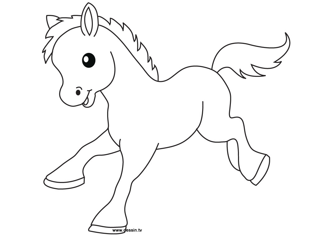 Cute Horse Coloring Pages
 cute baby horse coloring pages