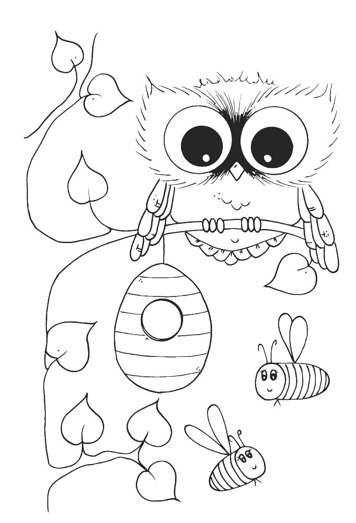 Cute Owl Coloring Pages
 Owl Coloring Pages for Free 32 Coloring Sheets