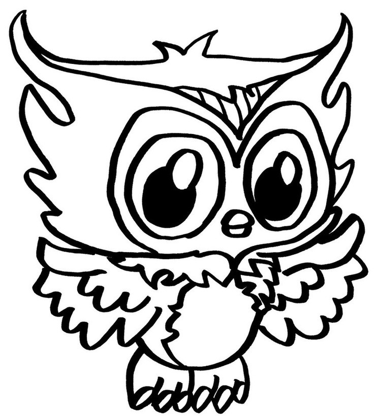 Cute Owl Coloring Pages
 Cute Owl Coloring Pages AZ Coloring Pages