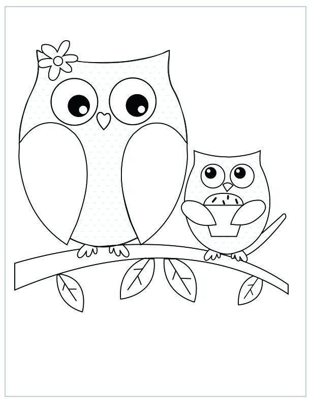 Cute Owl Coloring Pages
 Owl Print Out Coloring Pages